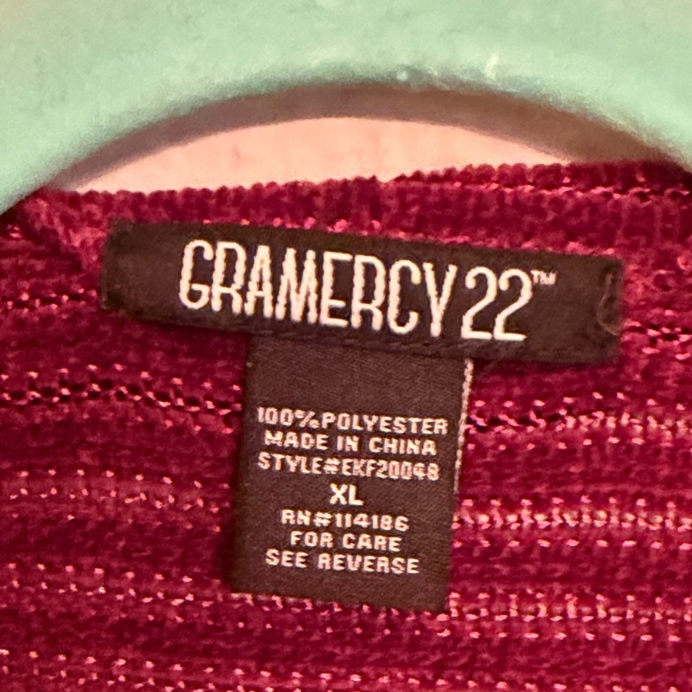 ⛽️⛽️⛽️BOGOHO⛽️⛽️⛽️Gramercy22 Women's Deep Red Cardigan-XL - Picture 4 of 8